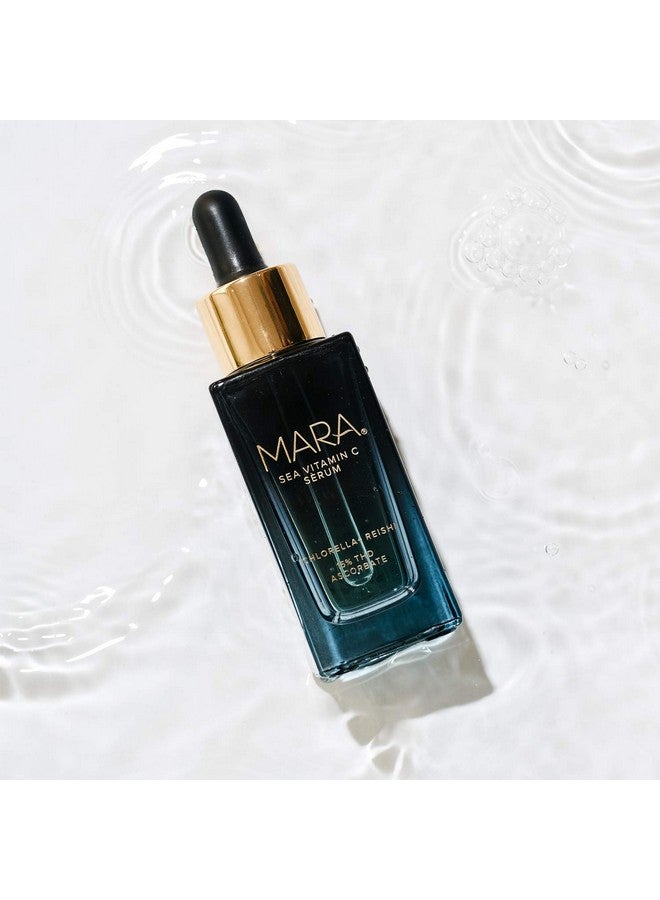 Natural Chlorella + Reishi Sea Vitamin C Serum Nontoxic Plantbased Skin Care Firm + Illuminates The Skin While Targeting Fine Line + Wrinkles (1 Oz 30 Ml)