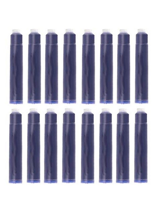 The Pen Showcase - Fountain Pen Ink Cartridges To Fit Rotring Fountain Pens, Pack Of 16 Blue Cartridges - Image 1