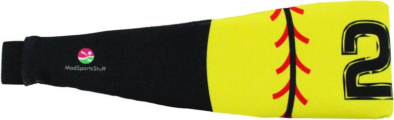 MadSportsStuff Softball Headband for Girls with Jersey Number (Numbers 00-39) - Image 2
