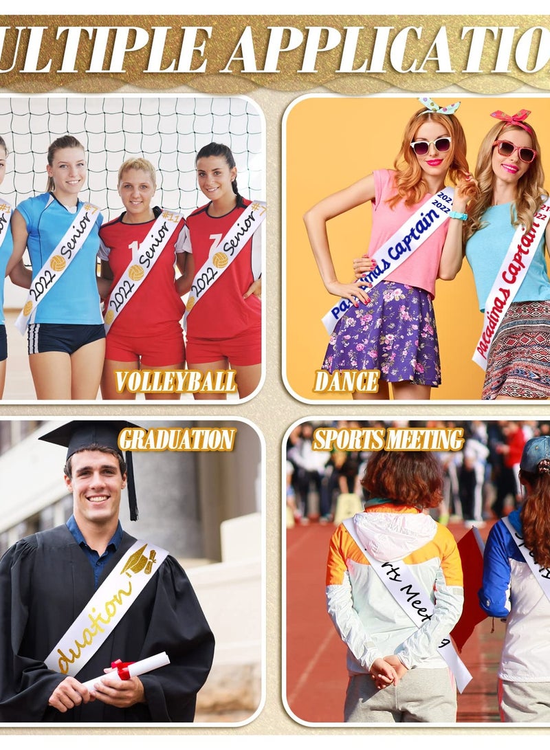 إكسفور 36 قطعة من أوشحة مسابقات الساتان الفارغة، أوشحة DIY لمهرجانات الجمال، وحفلات الزفاف، وأعياد الميلاد، والحفلات الراقصة، وديكورات حفلات العزوبية (أبيض) - Image 5