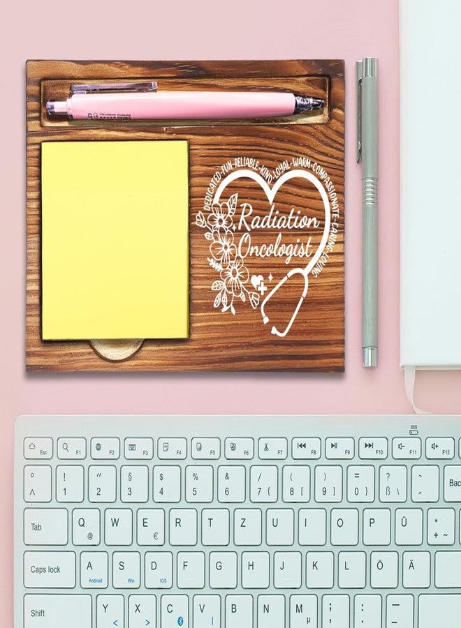 FOKCBOCM Radiation Oncologist Gifts for Women Men, Thank You Appreciation Gifts for Radiation Oncologist Cancer Treatment Specialists, Medical Staff Desk Accessories, Self-Stick Note Pad Holders-DW78 - Image 3