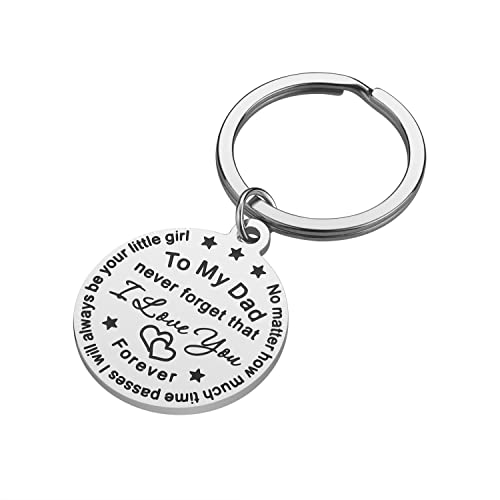 iJuqi Parent Gifts from Daughter for Christmas - 2PCS Mom Dad Keychain Christmas Gifts for Parents Wedding Day (Silver) - Image 4