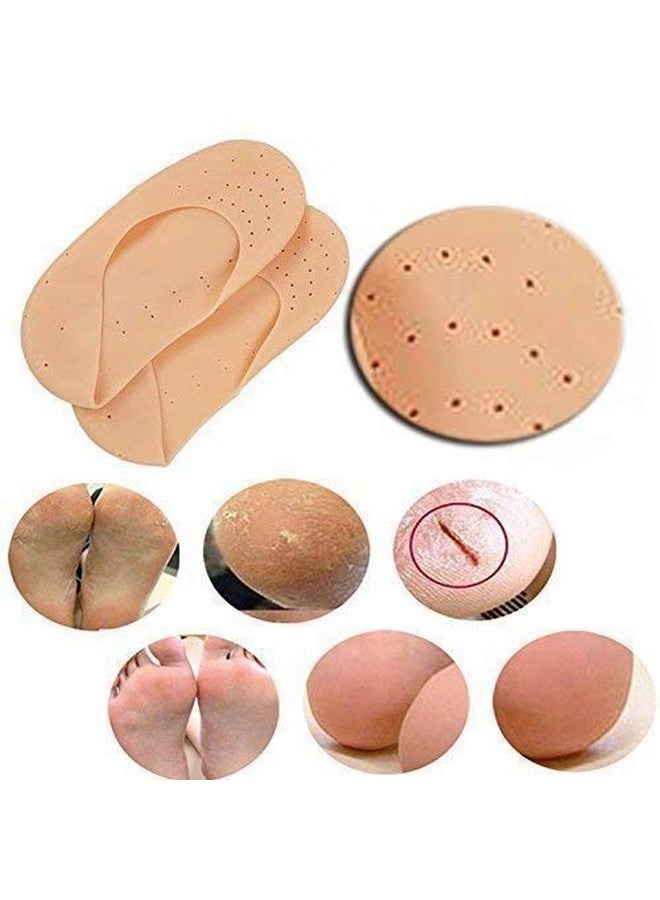 Honexa Moisturizing Silicone Gel Socks for Pain Relief & Cracking, Free Size, Skin Color - Image 5