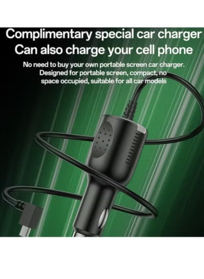 Yesido KM17 7-Inch Touch Screen Center Console – Portable Car Multimedia Player with CarPlay & Android Auto, GPS Navigation, Rear Camera, Driving Recorder, Bluetooth & WiFi Connectivity – Black - Image 4