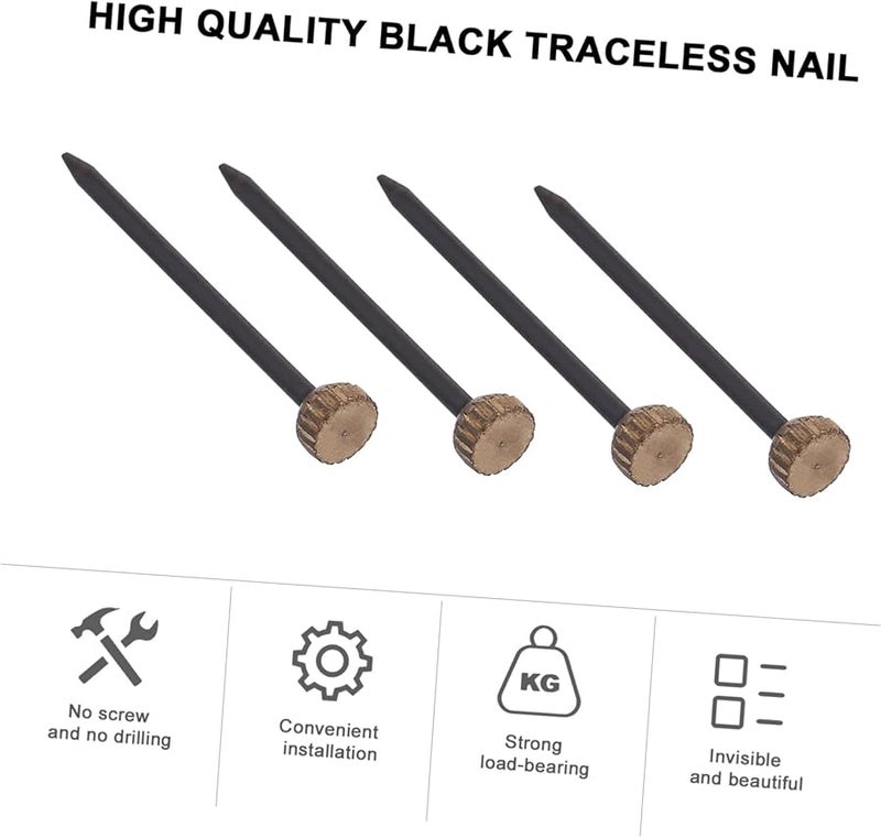 50 قطعة من خطاطيف إطارات الصور القابلة لإعادة الاستخدام للحوائط الجافة، تصميم مدمج، مستلزمات تعليق الحائط - Image 5