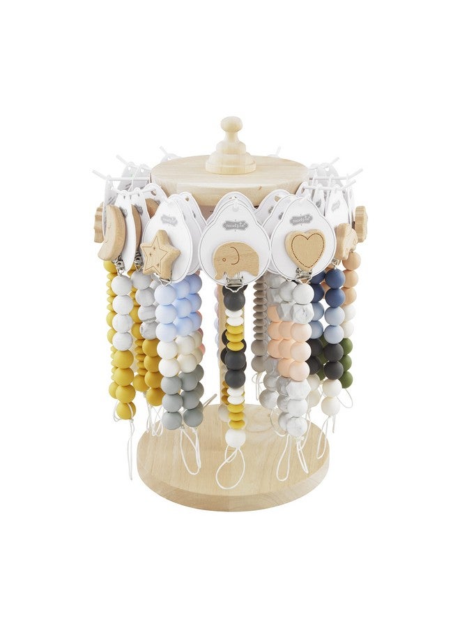 مد باي مشبك مصاصة للأطفال من مود باي، مصنوع من خشب القمر الرمادي والسيليكون - Image 2