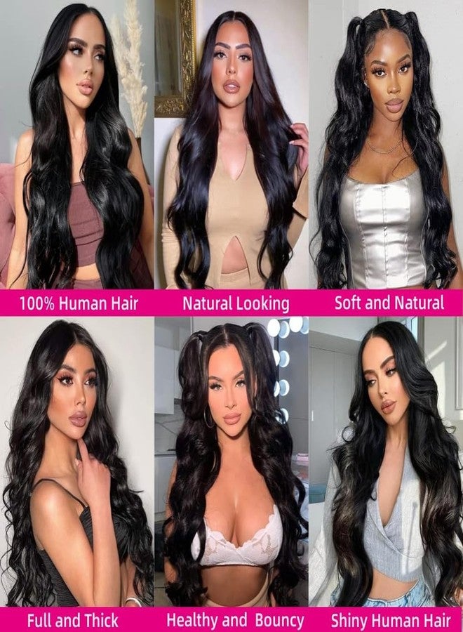 serwell Body Wave Bundles Human Hair - 10 Inch 10A Body Wave, 100% Unprocessed Virgin Brazilian Hair, Double Weft Weave, Natural Black - Image 5