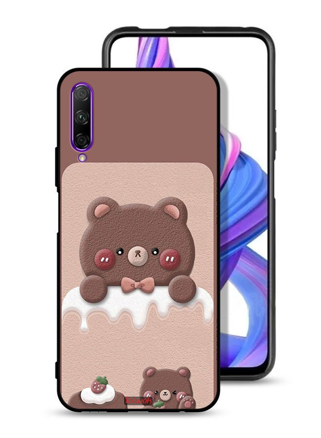 Tolwak Huawei Y9s Protective Case Cover Bear Strawberry - Image 1