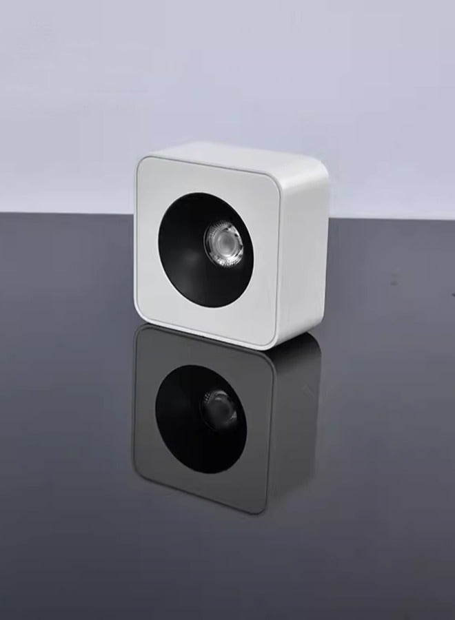 LED ضوء السقف قابل للتعديل اتجاهي أسود سطح شنت النازل COB 12 واط 4000 كيلو الألومنيوم Netural لمعرض المدخلات عرض غرفة المعيشة  - Image 5