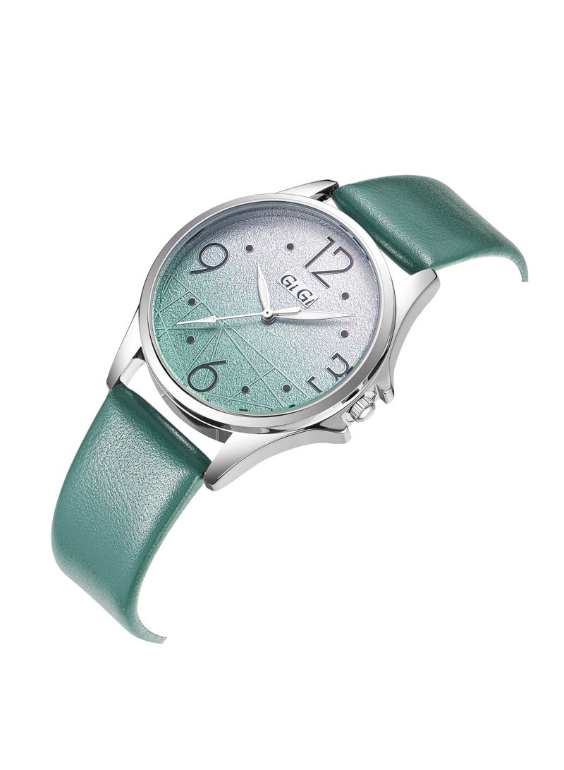 جيجي ساعة يد نسائية من جيجي انالوج بسوار جلدي - Image 2