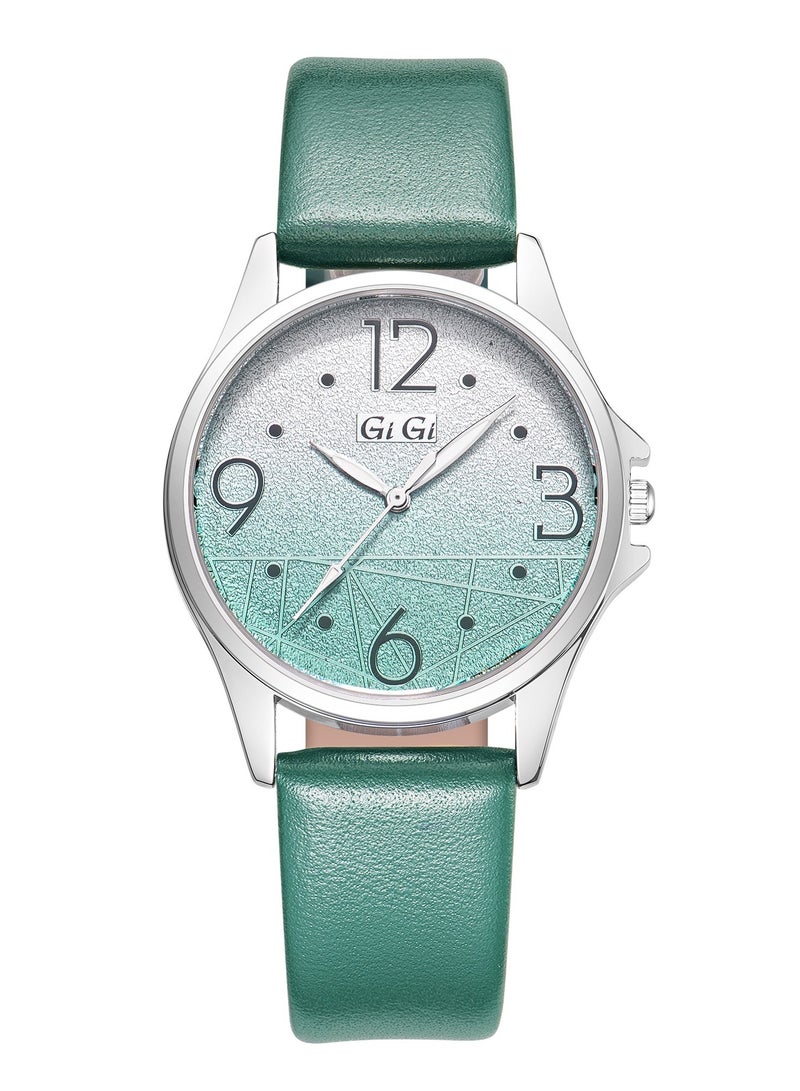 جيجي ساعة يد نسائية من جيجي انالوج بسوار جلدي - Image 1