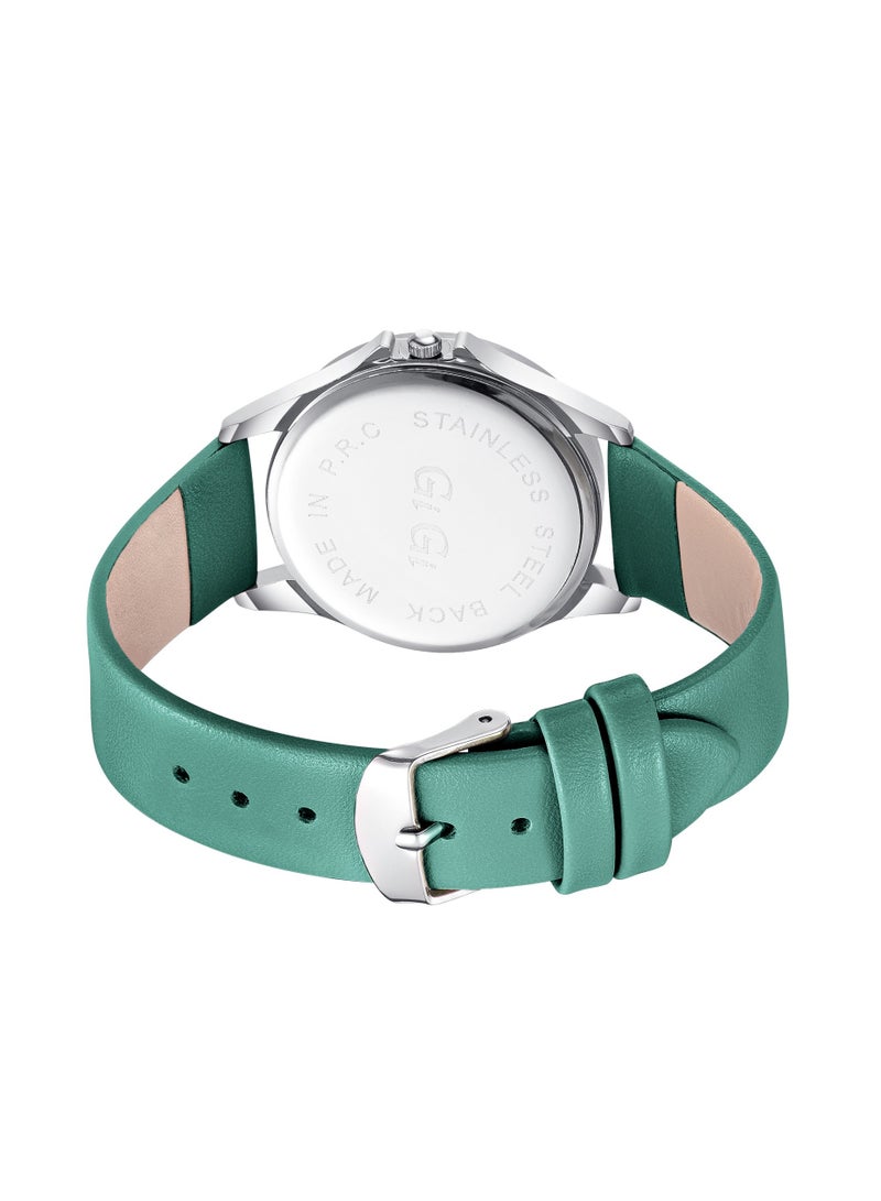 جيجي ساعة يد نسائية من جيجي انالوج بسوار جلدي - Image 3