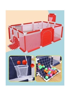 YOMA Baby Playpen with ball , Large Play fence for Baby and Toddlers, Large Play yard, Play pens ( blue  - Image 2