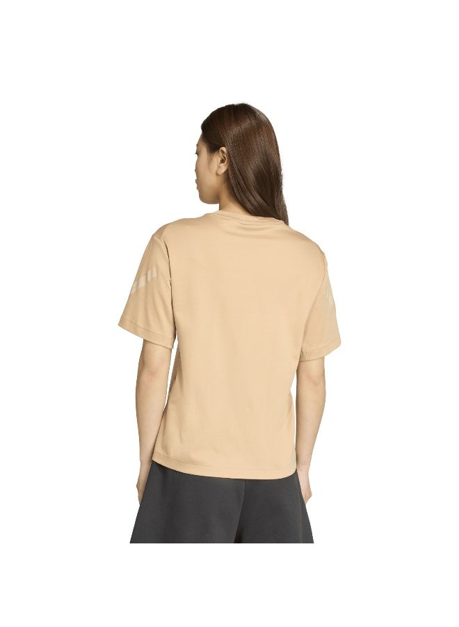 Adidas Adidas W Z.N.E. Tee Brown T-Shirt (Short Sleeve) T-Shirts For Women - Image 3