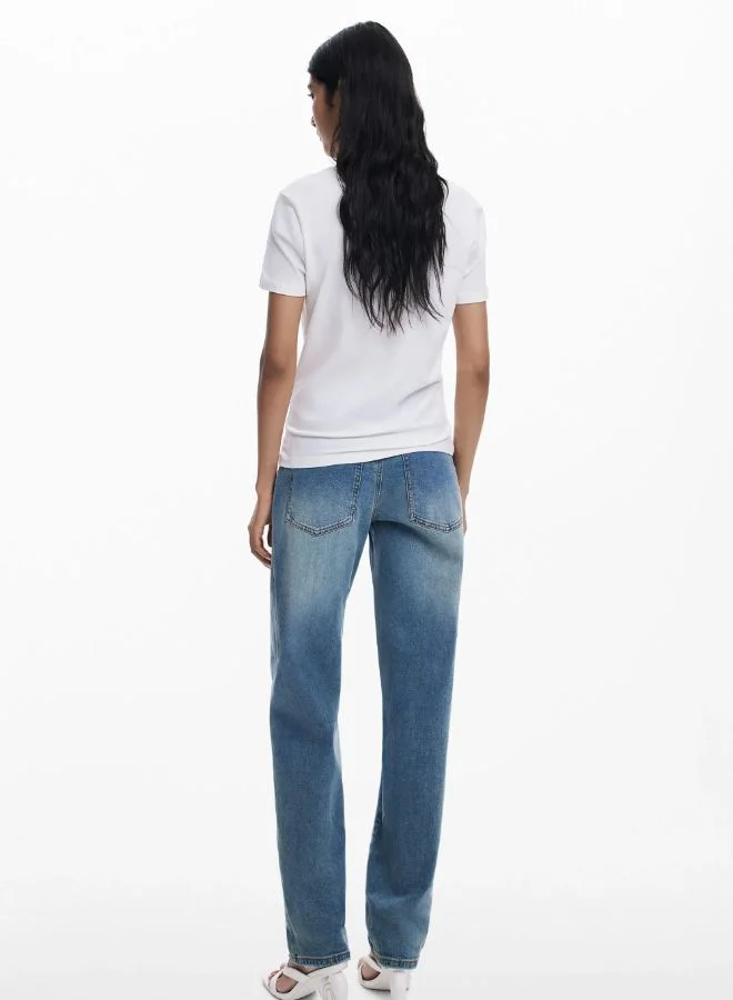 DESIGUAL "D" Strass T-Shirt