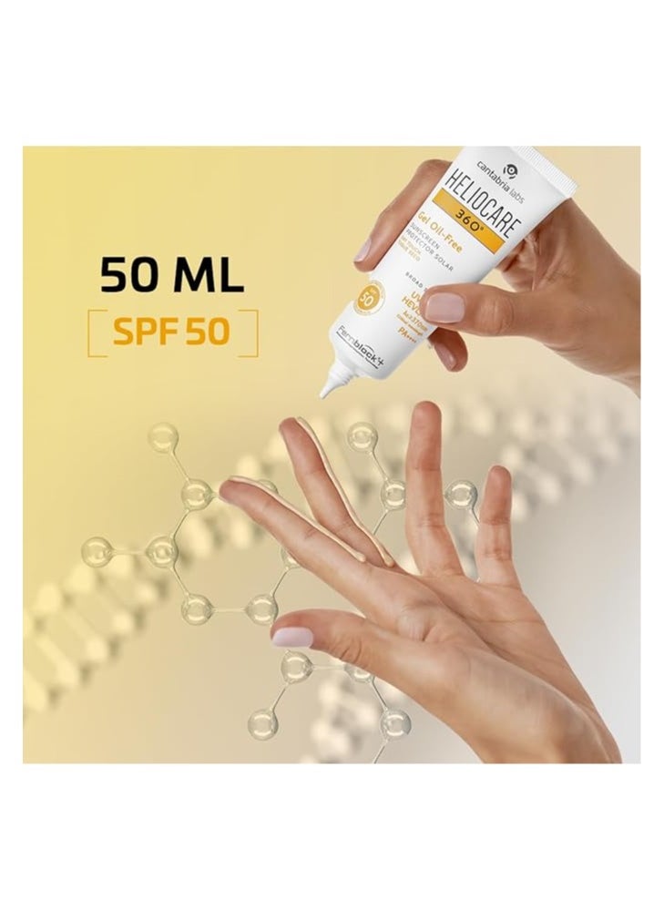 Heliocare - Heliocare, 360° Gel Oil Free Sunscreen, SPF 50, 50 ml - Image 1