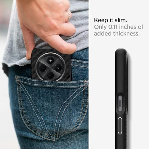 SHINESTAR Silicone Frosted Air Dotted Case Cover for Redmi A4 5G | Poco C75 5G | 14C 5G | Poco M7 | 360 Degree Camera Protection Back Cover for Redmi A4 5G | Poco C75 5G | 14C 5G | Poco M7 - Black - Image 4