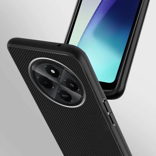 SHINESTAR Silicone Frosted Air Dotted Case Cover for Redmi A4 5G | Poco C75 5G | 14C 5G | Poco M7 | 360 Degree Camera Protection Back Cover for Redmi A4 5G | Poco C75 5G | 14C 5G | Poco M7 - Black - Image 2