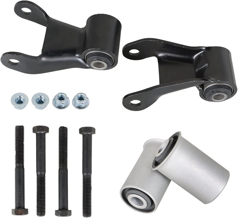 LABLT 2pcs Rear Leaf Spring Shackle Repair Kit for Chevy GMC Pickup Trucks - Image 1