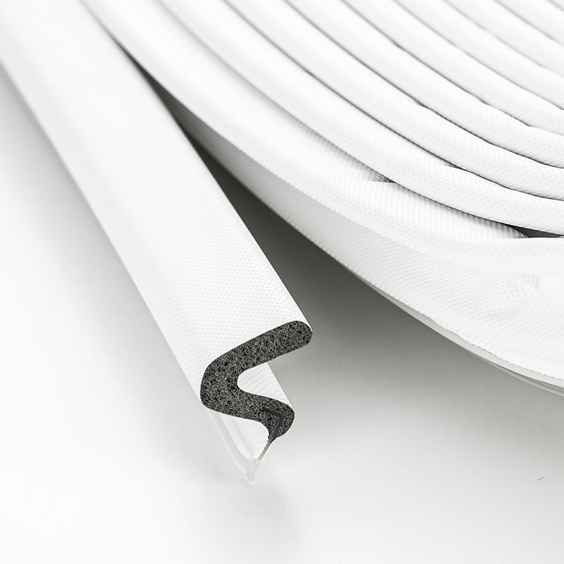 Ravinte Weather Stripping Door Seal Strip Soundproof Q Foam for Door Frame Exterior Large Gap Easy to Install White 50FT - Image 2