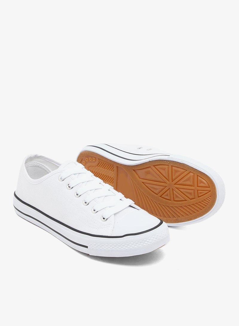 Spot-On Lace Up Canvas Sneaker - Image 3