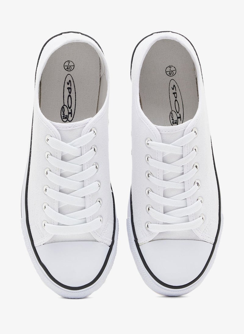 Spot-On Lace Up Canvas Sneaker - Image 4