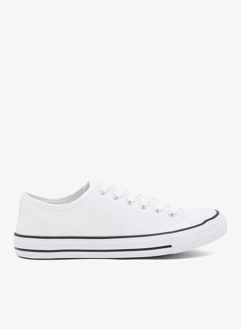 Spot-On Lace Up Canvas Sneaker - Image 1
