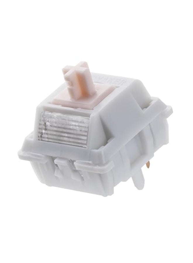 EPOMAKER Cream Marble 47gf Gaming Keyboard Switches, 35 PCS Linear Switch, 5-Pin Pre-Lubed Switch, Creamy Switches, Compatible with MX Keycaps for Mechanical Keyboard - Image 1