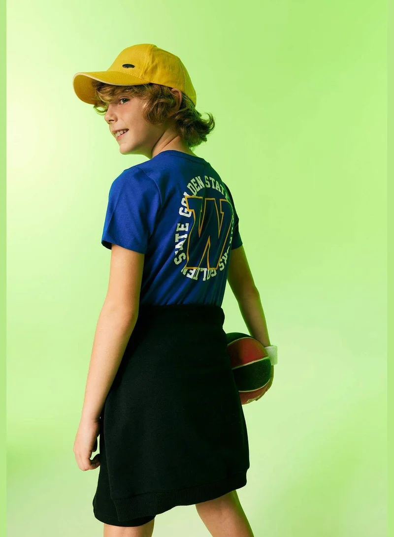 ديفاكتو Boy NBA Golden State Warriors Licenced Crew Neck Knitted Short Sleeve T-Shirt