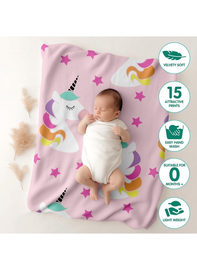 1st Step - All Season Baby Blanket (Unicorn, 100 X 140 Cms) - Image 1