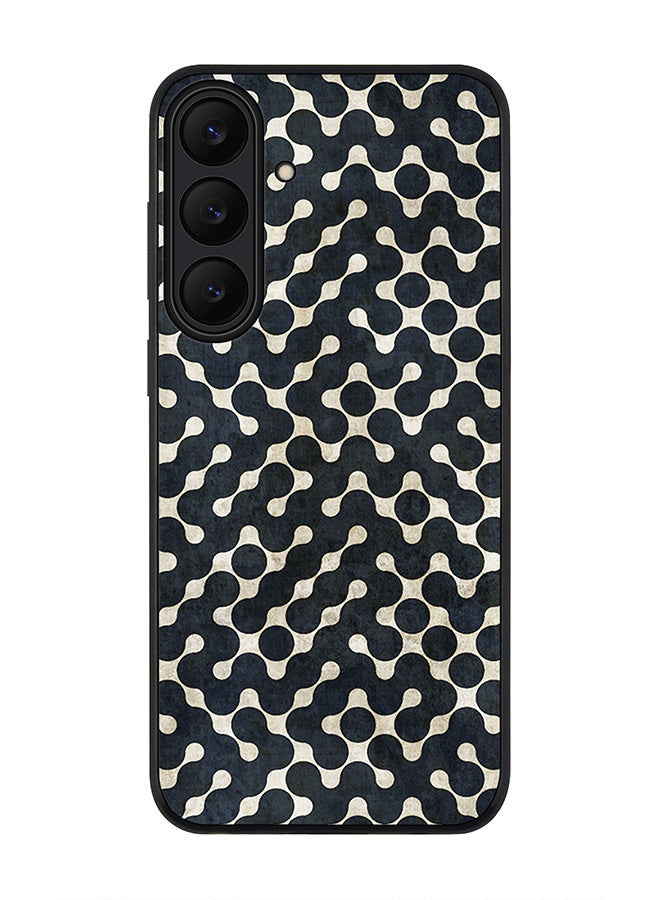 Stylizedd غطاء لهاتف سامسونج جالاكسي S25 FE، حماية كاميرا نحيفة، غطاء هاتف مضاد للصدمات - ربط النقاط (أسود)