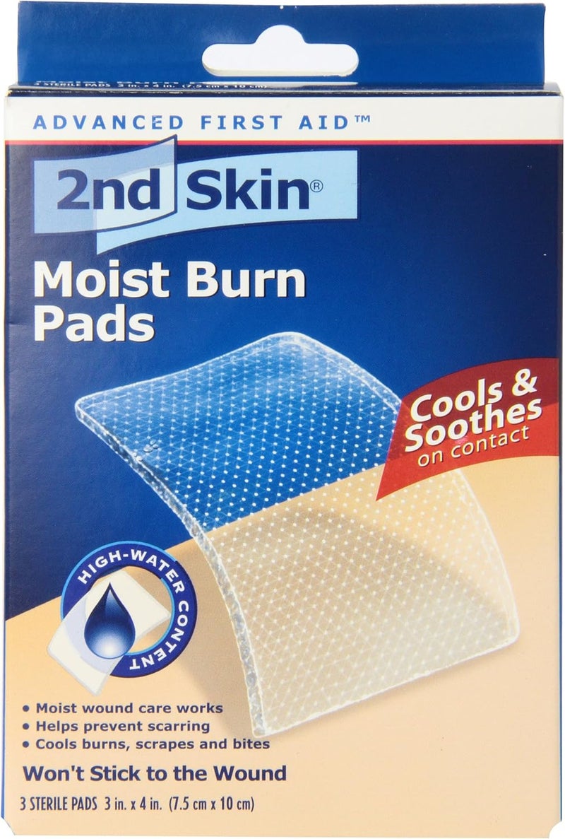 Spenco 2nd Skin Moist Burn Pads Large 3 x 4 Inches 3Count