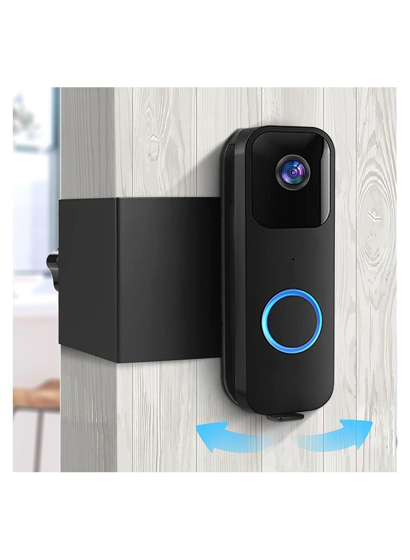 Zikra Doorbell Mount for Blink Video Doorbell No Drill Anti-Theft Doorbell Holder Adjustable Angle Fit Apartment Door Not Block Doorbell Sensor - Image 1