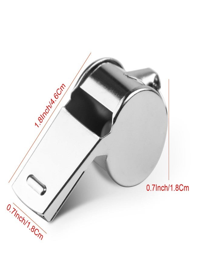 Hipat 24-Pack Stainless Steel Whistles with Lanyards - Loud, Clear Sound for Coaches, Referees, Survival Kits & Outdoor Safety - Image 4