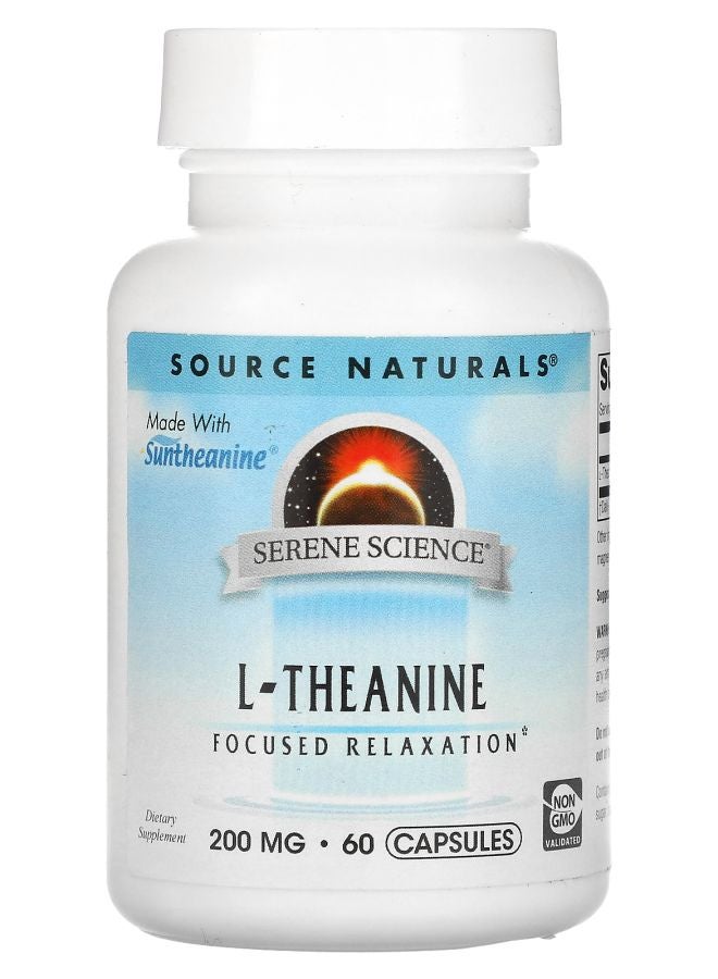 Serene Science L-Theanine 200 mg 60 Capsules