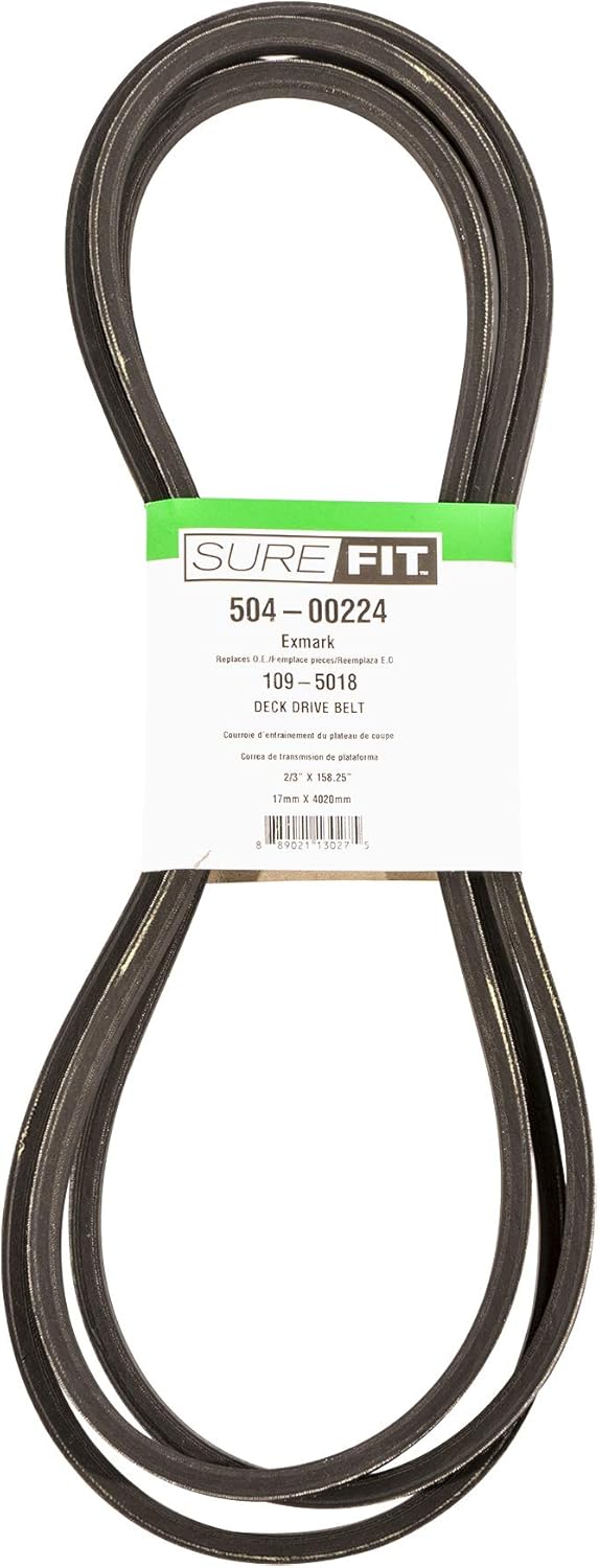 Surefit SureFit Deck Drive Belt Replacement for Exmark 1095018 1095018 Lazer Z XS AC Triton Lawn Mowers 23 X 15825  - Image 1