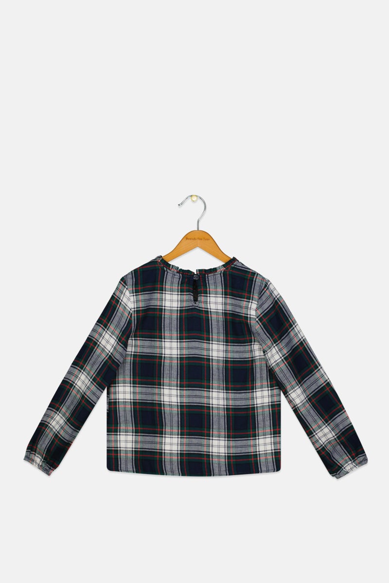 GAP Kids Girl Plaid Long Sleeve Top Multicolor - Image 2