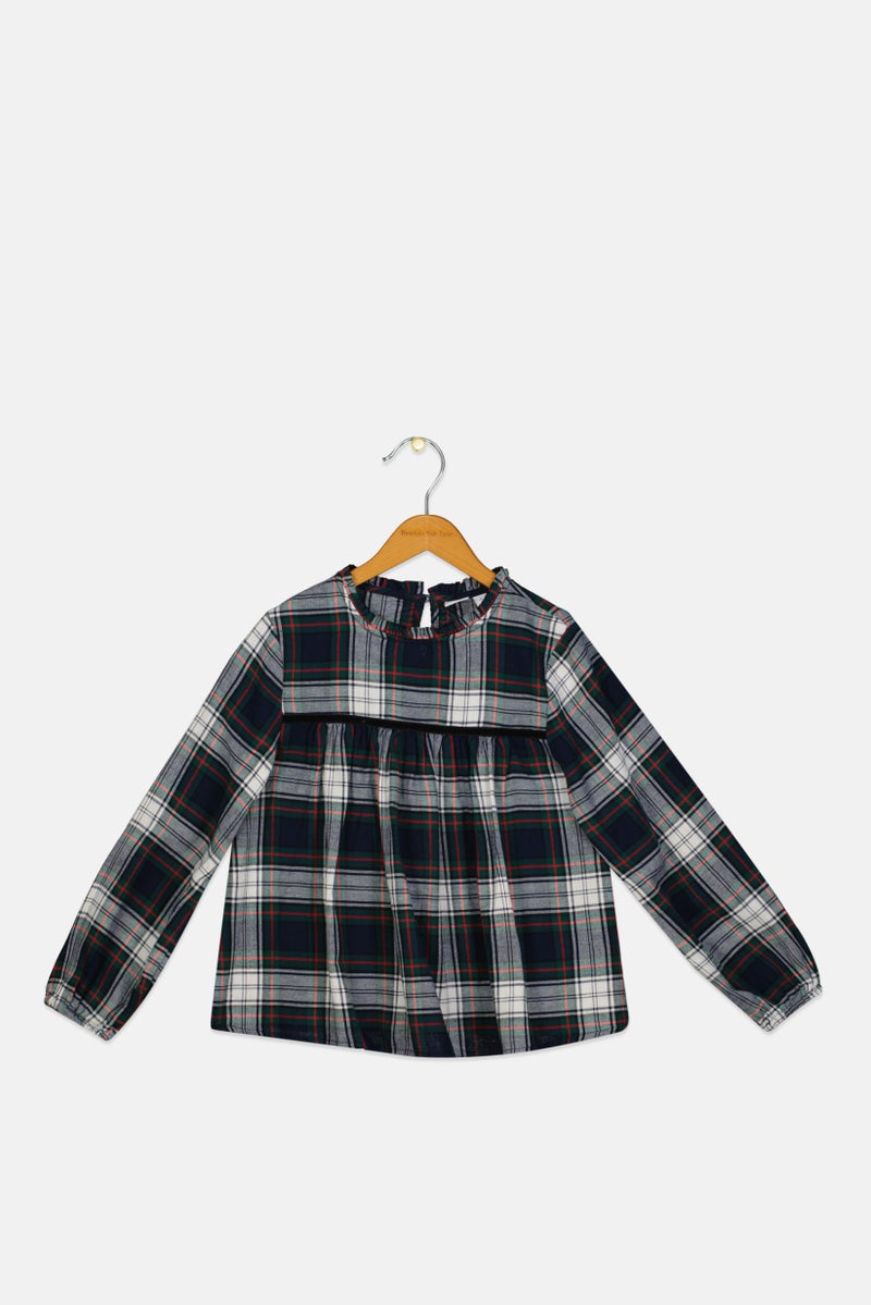 GAP Kids Girl Plaid Long Sleeve Top Multicolor - Image 1