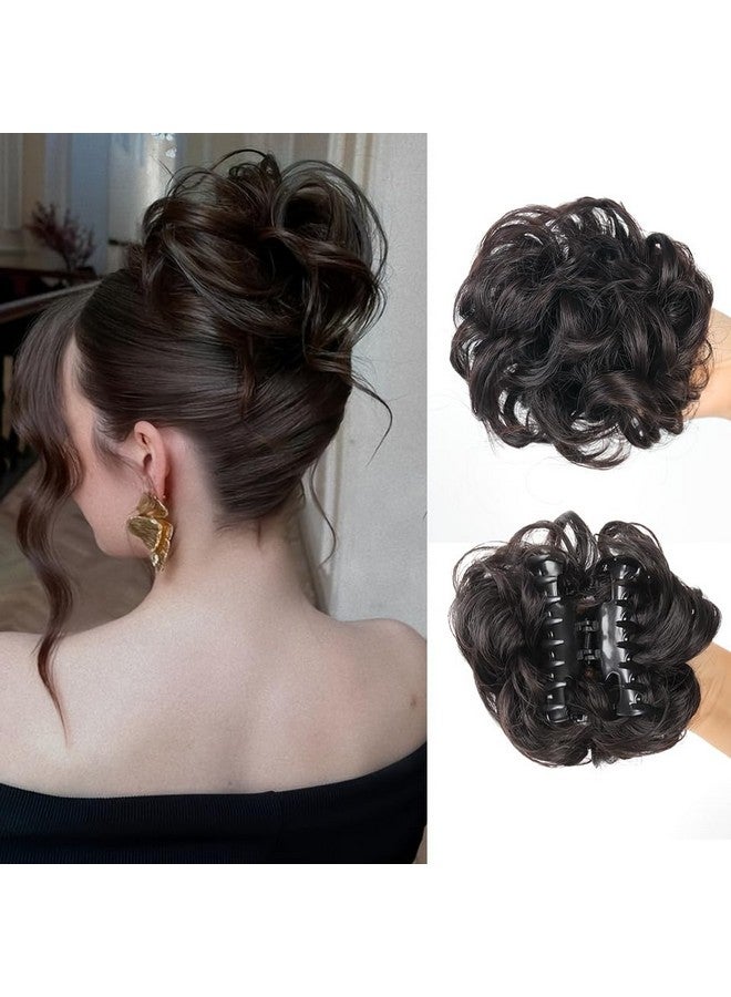 Chanderkash1 Pcs Synthetic Nylon Messy Curly Hair Claw/Clutcher Bun Hair Extension for Women and Girls (Black) - Image 5