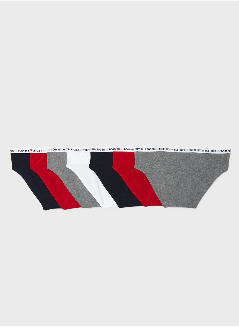 TOMMY HILFIGER Kids 7 Pack Logo Waistband Brief  - Image 2