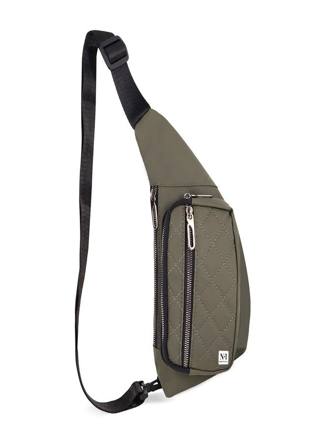 NFI essentials Waist Chest Bag for Men Women Belt Sling Pouch Crossbody Unisex Crossover Fanny Pack One Side Travel Hiking Zip Bag Multipurpose Adjustable Strap Shoulder Running Bag - Image 1