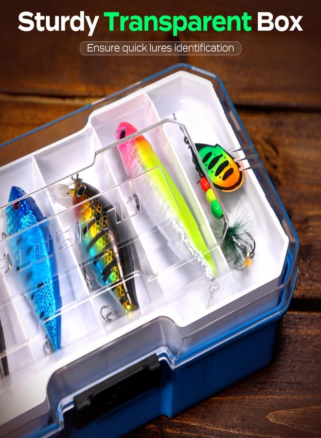 PLUSINNO Telescopic Fishing Rod and Reel Combo with 373PCS Tackle Box, Collapsible Rod and Lures Box, Travel Fish Pole Starter Kit, Fishing Accessories Gear Tackle Lure Kit Gifts for Men Bass Trout - Image 4