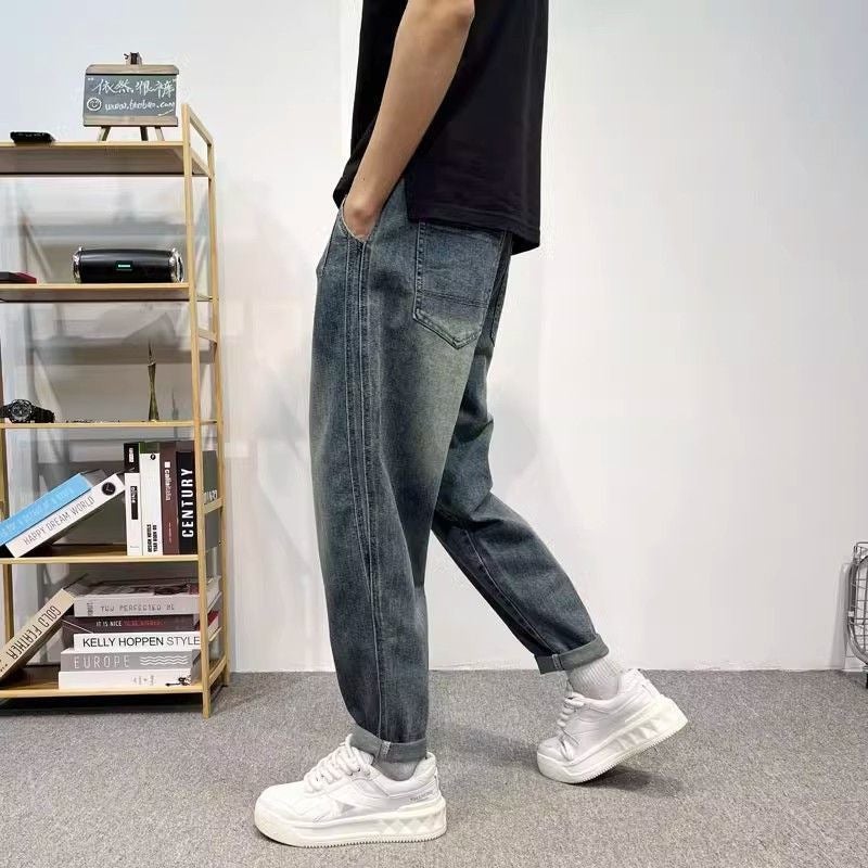 Unisex Classic Denim Jeans Loose Fit Daily Outdoor Wear - Image 3