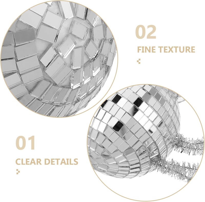 Healifty Halloween Spider: Spider Figurine with Disco Mirror Tiles for Halloween Haunted House Party Decorations Indoor Room Decor - Image 3