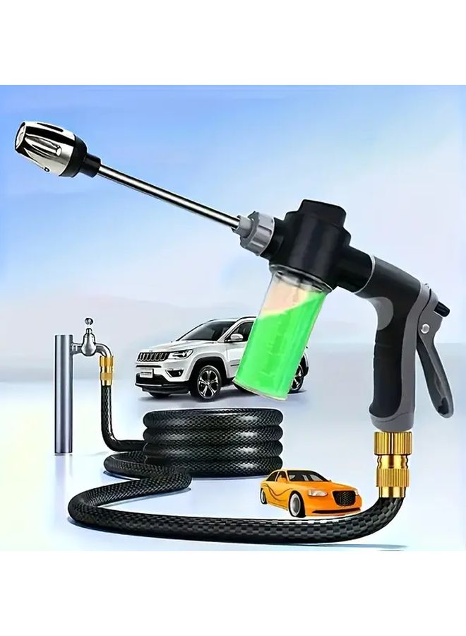 Black Portable High Pressure Washer Heavy Duty Car Washer Plant Sprayer 300 500 PSI 59 Inch Hose - Image 3