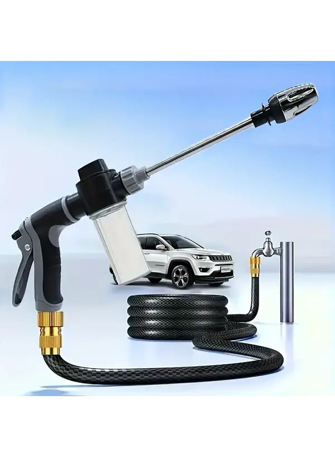Black Portable High Pressure Washer Heavy Duty Car Washer Plant Sprayer 300 500 PSI 59 Inch Hose - Image 4