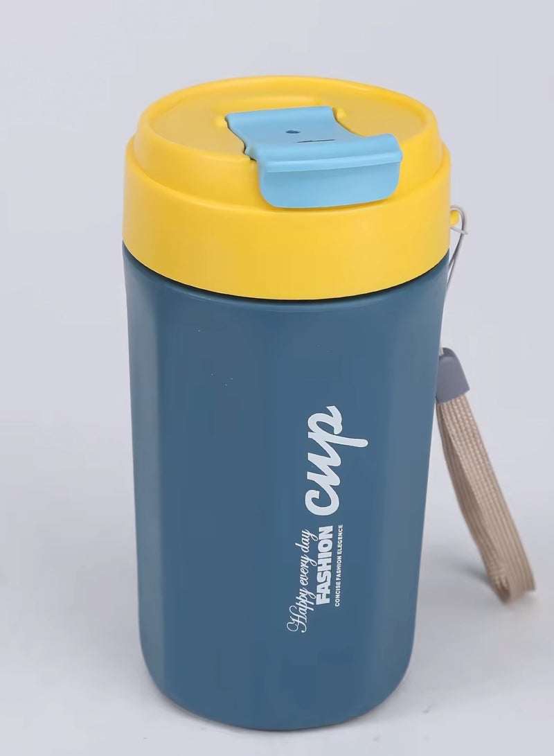 Twisoo Kids Sports Lunch Box and Water Bottle Combo Set, BPA Free, Leakproof Food Grade PP with Chutney Box, Spoon, Fork, and Dividers - Durable and Portable 1120ml + 70ml for School & Travel ( Yellow) - Image 4