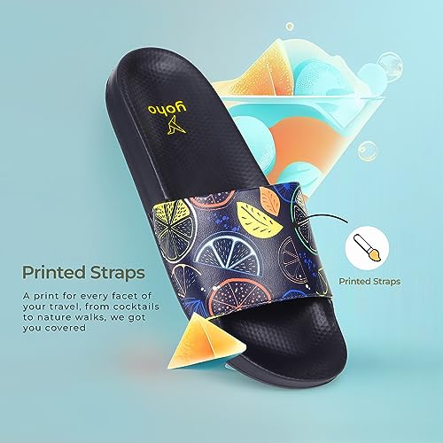YOHO Tropica Printed Comfortable Women Slides | Stylish & Waterproof | Soft Inner Lining On Strap - Image 3