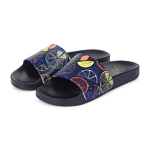 YOHO Tropica Printed Comfortable Women Slides | Stylish & Waterproof | Soft Inner Lining On Strap - Image 4