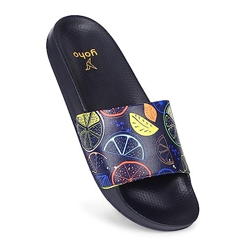 YOHO Tropica Printed Comfortable Women Slides | Stylish & Waterproof | Soft Inner Lining On Strap - Image 1
